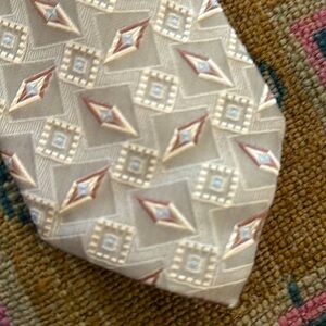 Ermenegildo Zegna designer neutral contemporary neck tie NWT